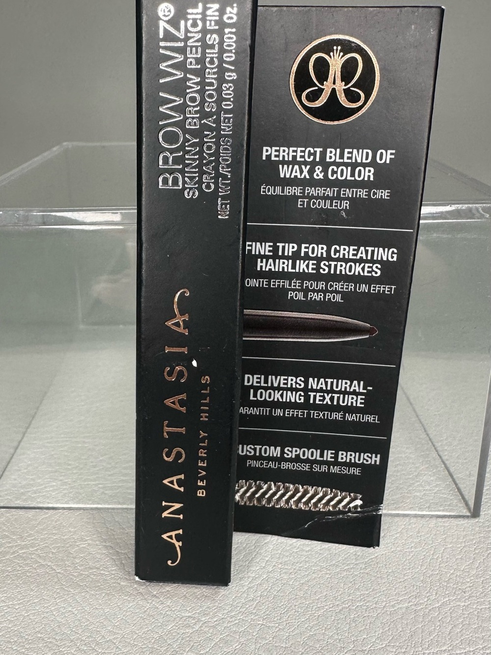 Anastasia Black Brow Pencil with Gold Logo Packaging